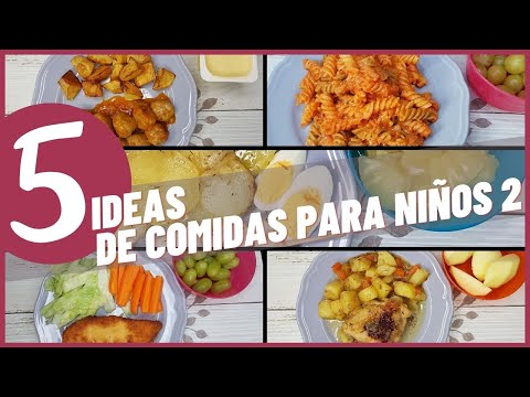 5 IDEAS DE COMIDAS PARA NIÑOS/ RECETAS PASO A PASO - Canal Croqueta