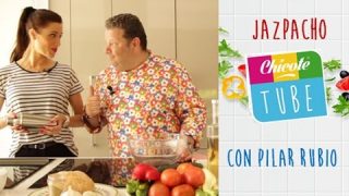 Gazpacho receta de Alberto Chicote y con Pilar Rubio