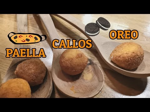 PRUEBO CROQUETAS DE PAELLA, CALLOS Y DE OREO