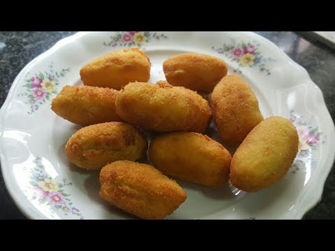 Croquetas de tortilla de patatas con queso gorgonzola