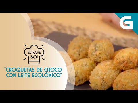 Croquetas de choco con leite ecolóxico